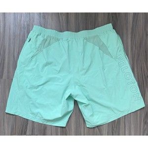 Peloton X Solfire Men's Size 2XL Lined Shorts 9" Activewear Workout Green